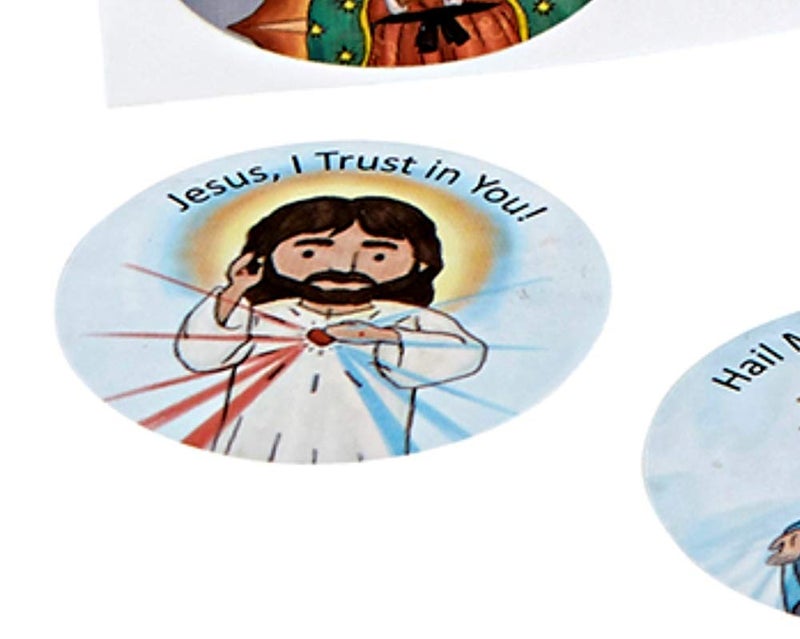 Autom Mini Saints Religious Sticker Assortment for Church and Sunday School, 100 Count - Image 5